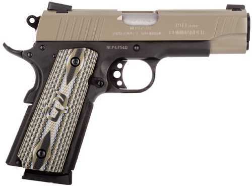 Taurus 1911 Commander Pistol 45 ACP 4.2" Barrel 8 Round Cerakote Sand Finish VZ Operator II Grip Novak Sights