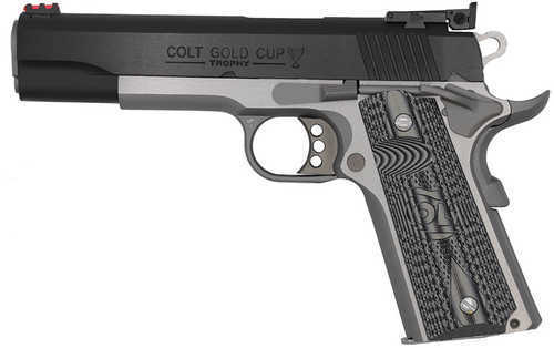 Colt Gold Cup Lite .38 Super Two-Tone Red Fiber Optic G10