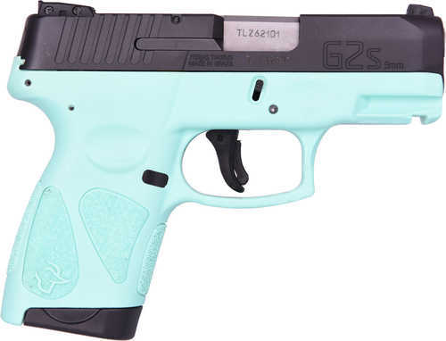 Taurus G2S Pistol 9mm 3.25" Barrel 7 Round Capacity Black And Cyan