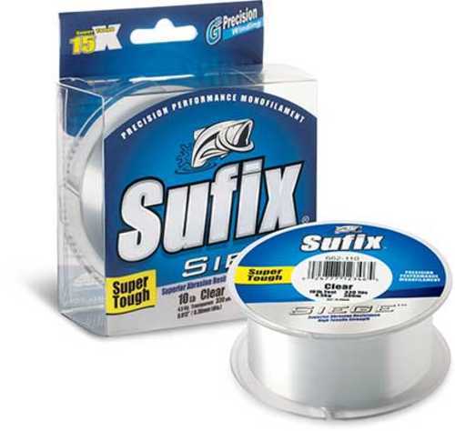Sufix Siege Line 17 lbs Tested, 0.016" Diameter, 330 Yards , Clear