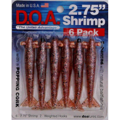 Doa Shrimp 6Pk 2.75In New Penny Model: FSH275-6P/404