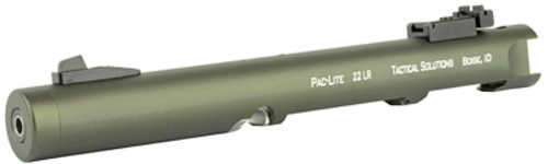 Tactical Solutions Pac-Lite IV 4.5" Threaded Barrel For Ruger Mark and 22/45 Series Pistols Matte OD Green Finish