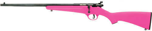 Savage Rascal Bolt Action Rifle 22 Long 16.125" Barrel Single Shot Synthetic <span style="font-weight:bolder; ">Pink</span>