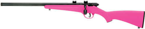 Savage Rascal FLV-SR Bolt Action Rifle 22 Long 16.125" Barrel Single Shot Synthetic Pink Stock
