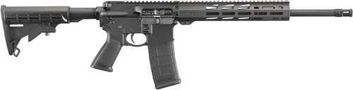 Ruger AR-556 Rifle 5.56 NATO 16.10" Barrel 30+1 Round Black Hard Coat Anodized 6 Position Stock Polymer Grip