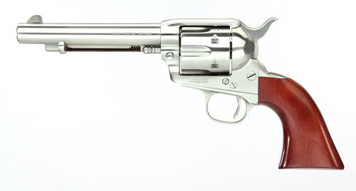 Uberti 1873 Cattleman Stainless Steel Revolver Smooth Walnut Grip .357 Magnum 6 Round Capacity 5.5" Barrel