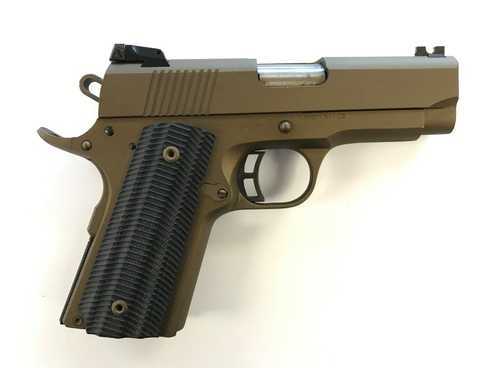 Taylor Armscor 1911 Compact Pistol 9mm 3 5/8" Barrel Burnt Bronze Cerakote Custom G10 Grips