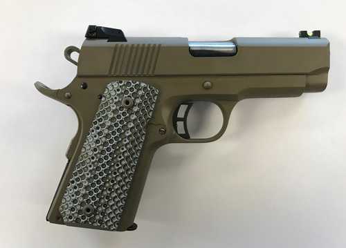 Taylor Armscor 1911 Compact Pistol 9mm 3 5/8" Barrel Dark Earth Cerakote Custom G10 Grips