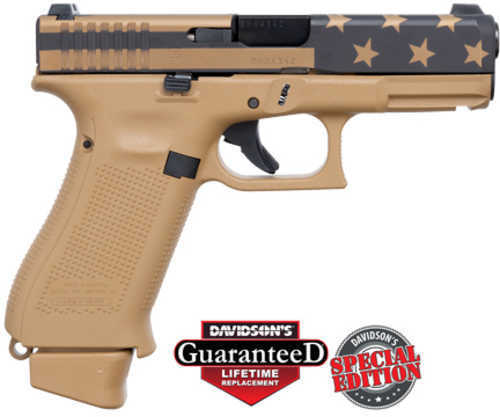 Glock 19X 9mm 19+1 Round Capacity 4.02" Barrel Armorers Black|Coyote Flag Finish