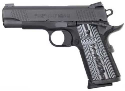 Colt Concealed Carry Officers 1911 Pistol 9mm 4.25" Barrel G10 Checkered Gray With Scallop Grips Novak Night Sight