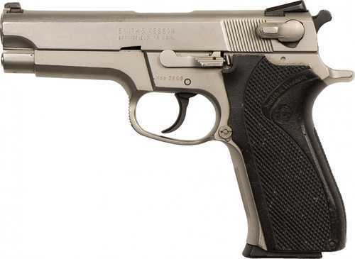 Used S&W 5906 9mm Stainless Semi Auto Pistol with 1-15 Round Magazine Fixed Sights Good Condition