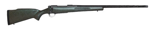 Nosler M48 Mountain Carbon Bolt Action Rifle 28 24" Barrel 3 Round Capacity Fiber Granite Green Stock Tungsten Gray Cerakote