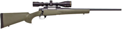 Howa Hogue Gameking Scope Package Bolt Action Rifle 6mm Creedmoor 22" Barrel 4 Round Capacity Overmolded Green Stock Blued