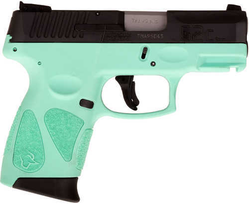 Taurus G2C Semi Automatic Pistol 9mm Luger 3.25" Barrel 12 Round Capacity Cyan Polymer Frame Black Carbon Steel Slide