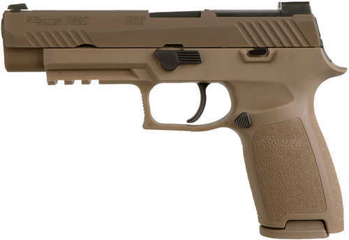 Sig Sauer P320 M17 Semi Automatic Pistol 9mm Luger 4.7" Barrel 10 Round Capacity Coyote Grip/Frame