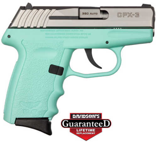 SCCY Industries CPX-3-TTSB 380ACP 10+1 Round Capacity 2.96" Barrel Satin Stainless Steel Finish