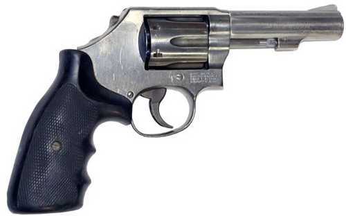 Used S&W M64 Revolver 4" Barrel 38 Special Stainless Steel Fixed Sights Bobbed Hammer Good Condition
