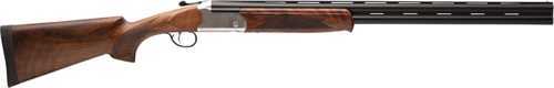 Click to see larger image. Savage Stevens Model 555 Enhanced Over/Under Shotgun 20 Gauge 26" Barrels 2 Rounds 3" Chamber Silver Receiver Imperial Walnut Stock