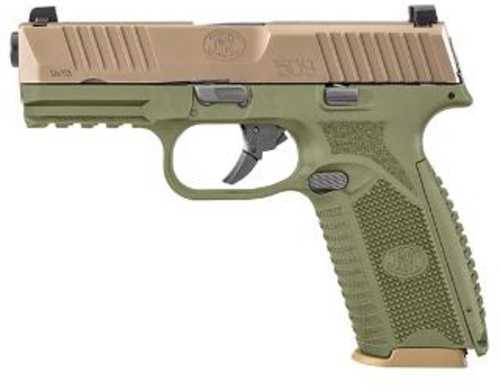 Fnh 509 Pistol 9mm Odg Frame Fde Slide 10 Round
