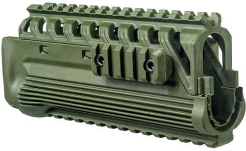 Click to see larger image. FAB Defense PRG Galil Polymer Quad Rail Handguard, Olive Drab Green