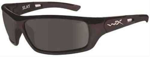 Wiley X X Slay Sunglasses Gloss Black Frame, Polarized Smoke Gray Lens