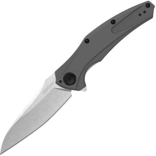 Kershaw 7777 Bareknuckle Folder 3.5" Knife 14C28N Sandvik Stainless Steel 6061-T6 Anodized Aluminum Gray