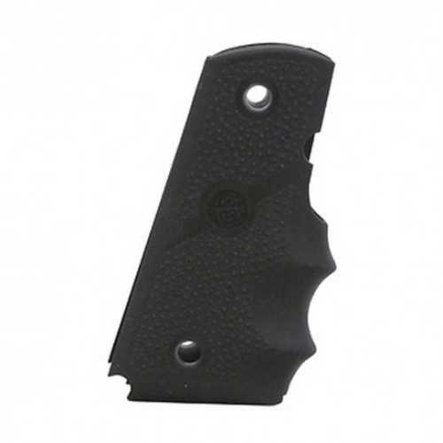 Hogue Grips Rubber Black W/Finger Grooves Wraparound Colt Officer 43000