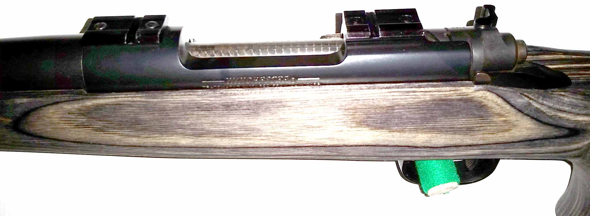 Winchester Model 70 Super Shadow Rifle 300 WSM With Boyds Ross Hardwood Laminate Thumbhole Pepper Stock