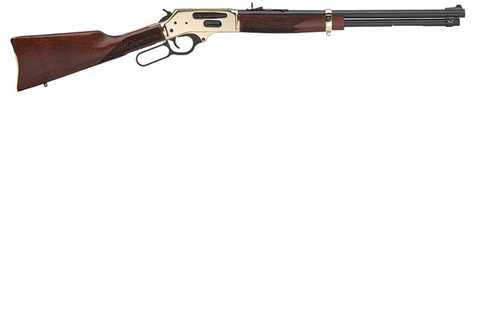 Henry Side Gate Lever Action Rifle 38-55 Winchester 20" Barrel 5 Round <span style="font-weight:bolder; ">American</span> Walnut Stock Brass Receiver/Blued