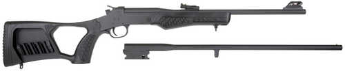 Rossi Matched Pair Youth Rifle/Shotgun Single Shot .410 Gauge/22 LR 18.5" Matte Black/Black Thumbhole Stock