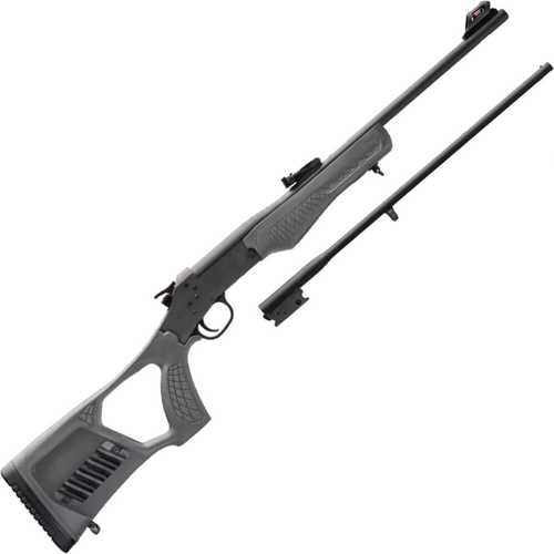 Rossi Matched Pair Youth .22 LR/.410 Bore Single Shot Rifle/Shotgun Combo (18.5" / 22" Shotgun Barrel) Gray Synthetic Stock Black Finish