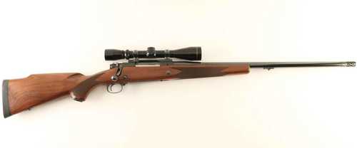 Winchester Model 70 Super Express Used Rifle 375 H&H Mag with 24" Barrel Muzzel Break and Leupold Scope
