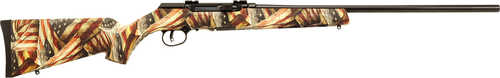 Savage A17 Semi-Automatic Rifle 17 HMR 22" Barrel 10 Round American Flag / Black Receiver