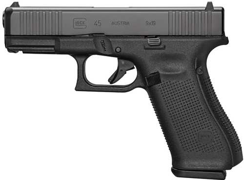 Glock 45 Gen 5 Mos 9mm Luger Double 4.02" 17+1 Round Capacity Black Polymer Grip DLC Slide