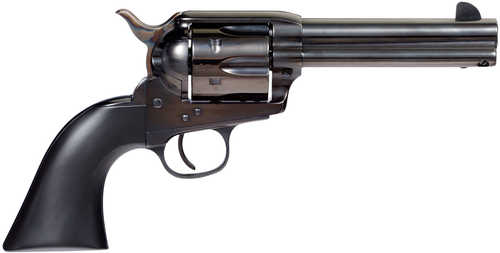 Taylors and Company 555161 Devil Anse Revolver Single 45 Colt (LC) 4.75" Barrel 6 Round Black Wood Grip Blued