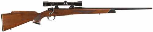 CZ Custom Herters J9 Mauser Bolt Action Rifle 22-250 Rem 23.5" Barrel Walnut Stock With <span style="font-weight:bolder; ">Redfield</span> 2-7x Scope
