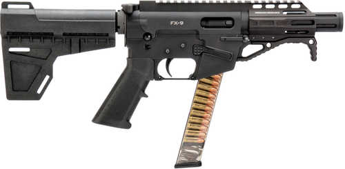 Freedom Ordnance FX-9 Semi-Automatic Pistol 9mm Luger 4.5" Barrel 31 Round With KAK Shockwave Brace Uses for Glock 17 Mags