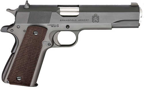 <span style="font-weight:bolder; ">Springfield</span> <span style="font-weight:bolder; ">Armory</span> 1911 Mil-Spec Defender Legacy 45 ACP 7+1 5" Satin Stainless Match Grade Barre