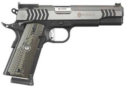 Ruger SR 1911 Competition Semi Automatic Pistol 45 ACP 5" Barrel 8 Round Black Nitride and Stainless Two Tone