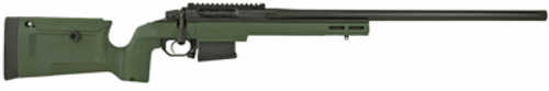 Seekins Precision HAVAK Bravo 6.5 <span style="font-weight:bolder; ">Creedmoor</span> Bolt Action Rifle 24" Barrel 20 MOA Rail Green KRG Chassis Matte Armor-Blak Finish