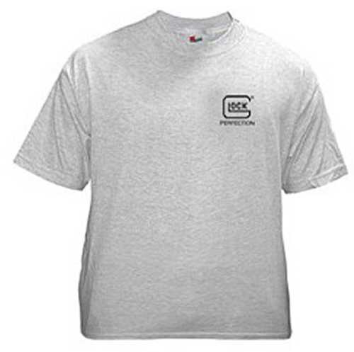 Glock OEM Perfection Short Sleeve T-Shirt 2XL XX-Large Ash Gray Cotton Model: AA03115