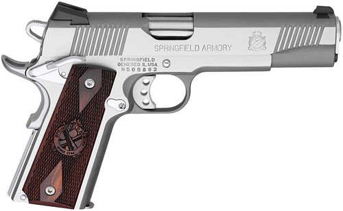 Springfield Armory 1911 Semi Automatic Loaded Pistol Gear UP Package 45 ACP 5" Barrel 7 Round Stainless Steel Finish
