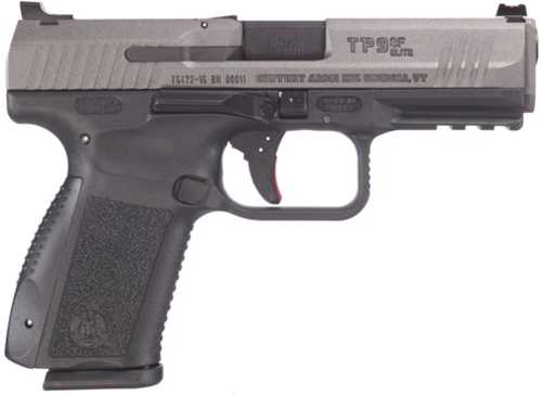 Century TP9SF Elite Canik Semi Automatic Pistol 9mm Luger 4.19" Barrel 15 Round Tungsten Gray Cerakote Steel Slide