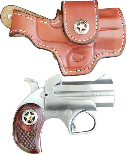 Bond Arms Bard Rustic Defender Break Open Derringer 45 LC / 410 Gauge 3" Barrel 2 Round Stainless Steel