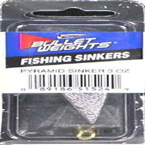 Bullet Weights Pyramid Lead 3oz 3/Cd Md#: PYC3