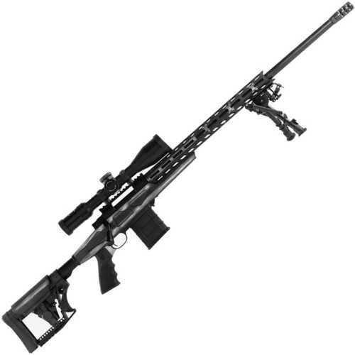 Howa American Flag Chassis .223 Remington Bolt Action Rifle 24" Barrel 10 Rounds APC Aluminum Battleworn Gray US Flag/Black Finish