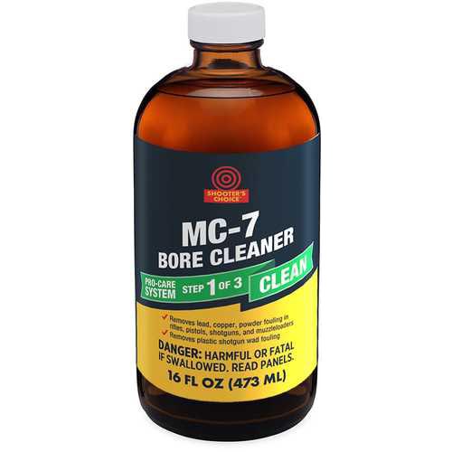 Shooter's Choice MC #7 Bore Cleaner/Conditioner Solvent Liquid 16 oz. 4 Per Box Glass Container CMC716C