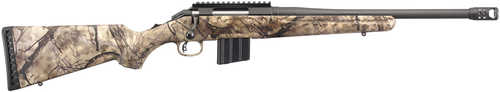 Ruger American Ranch<span style="font-weight:bolder; "> 350</span> <span style="font-weight:bolder; ">Legend</span> 16" Barrel 5 Round Matte Black Finish Go Wild Camo Stock