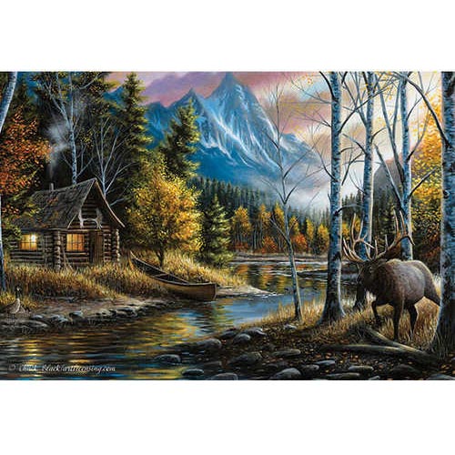 Rivers Edge Products LED Wrapped Canvas Art Living The Dream 24x16 Inches Md: 1804