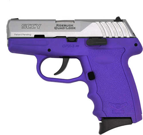 SCCY CPX-3 380 ACP 2.96" Barrel 10rd SS/Purple-img-0